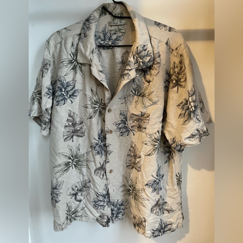 Batik Bay Men’s Short Sleeve Shirt 100% Silk